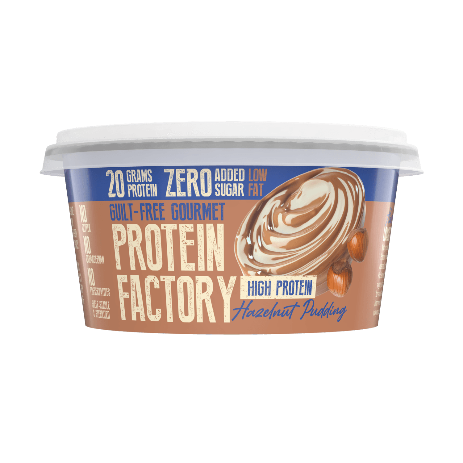 PROTEIN PUDDING - HAZELNUT - 20G PROTEIN - 8X200G – The Protein Factory