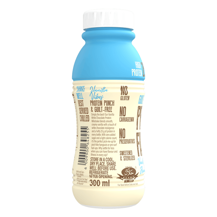PROTEIN MILKSHAKE - VANILLA WHITE CHOCOLATE - 25G PROTEIN - 8X300ML