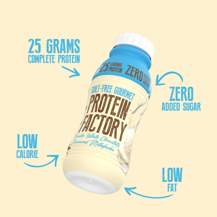PROTEIN MILKSHAKE - VANILLA WHITE CHOCOLATE - 25G PROTEIN - 8X300ML