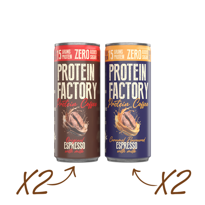 PROTEIN COFFEE STARTER PACK - ESPRESSO - 15G PROTEIN - 4X240ML